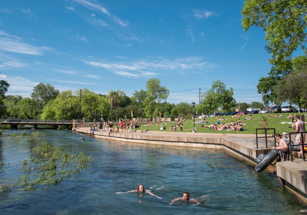 Sewell Park và sông San Marcos